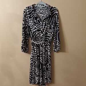 NWOT- Black and White Polka Dot Dress